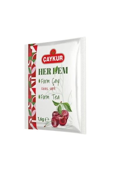 Çaykur Herdem Kiraz Saplı Form Çay 16 Gram * 100 Adet - 3