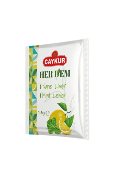 Çaykur Herdem Nane Limon Çayı Süzen Poşet 16 Gr * 100 Adet - 2