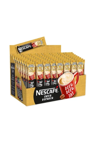 Nescafe 3ü1 Arada Sütlü Köpüklü 72 Li