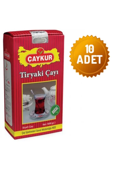 Çaykur Tiryaki Çay 1000 gr X 10 Adet - 1