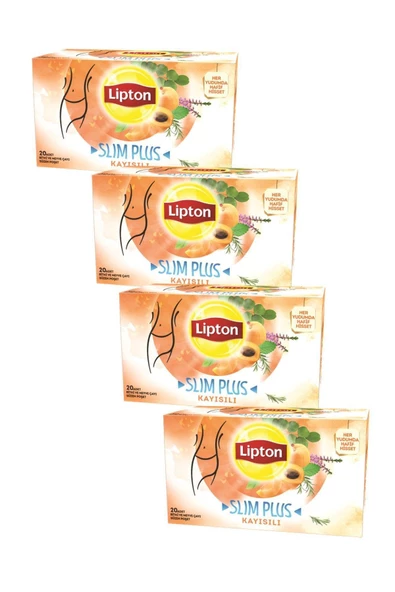 Lipton Lıpton Form Plus Kayısılı 20'li Bardak Poset Cay X 4 Adet