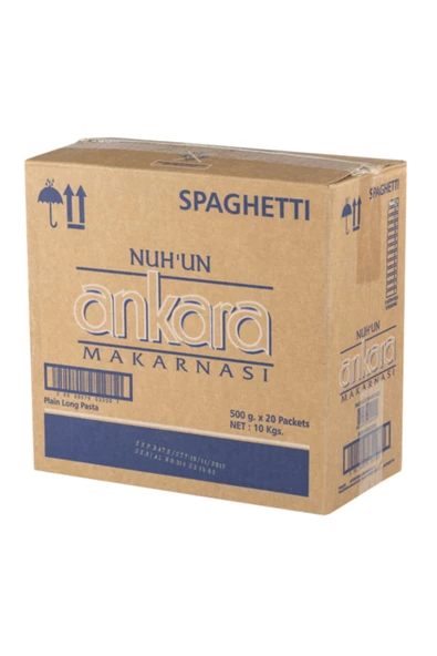 Nuh'un Ankara Nuh Un Ankara Spaghetti 500 G 20 Adet