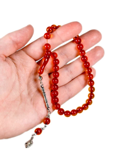 Küre Tane Bilek Boy Çay Rengi Toz Kehribar Tesbih - 3