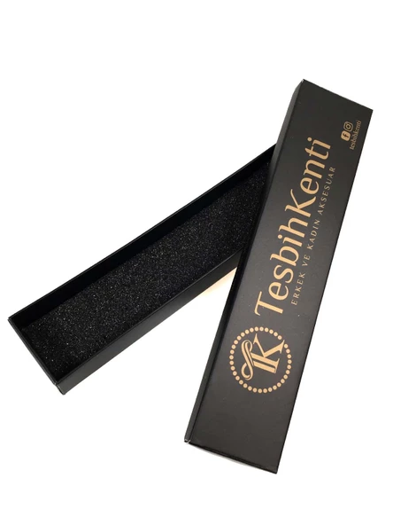 Yarım Kesme Tane Bal Rengi Tek Dal Püsküllü Toz Kehribar Tesbih - 4