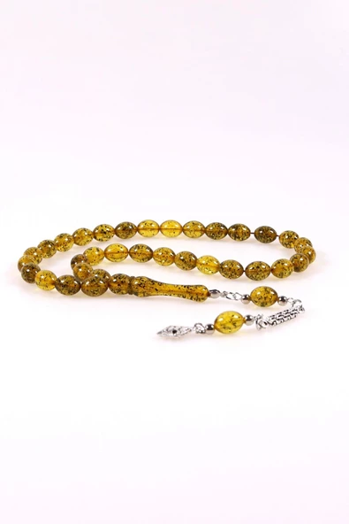 Güzel Çekimli Çay Fosilli Erkek İçin Tesbih - 4