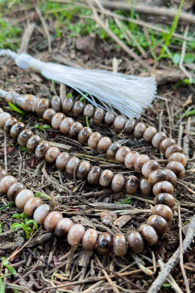 Sütlü Kahve Renk 99'luk Sıkma Kehribar Tesbihimiz - 2