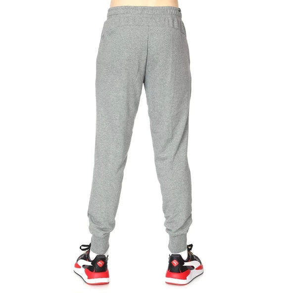 Puma Essential Logo Erkek Gri Günlük Stil Eşofman Altı 58671653 - 4