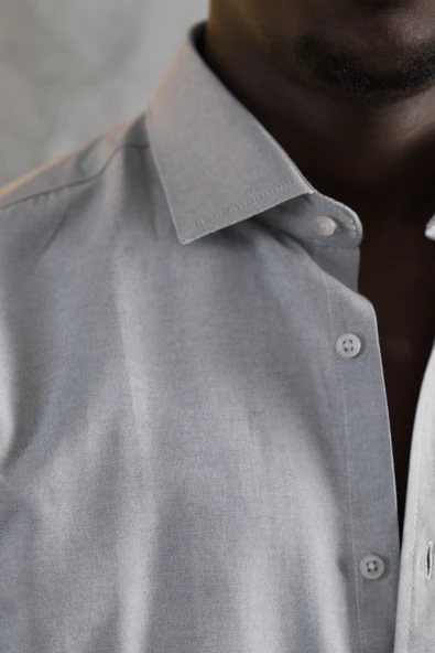 Advante Slimfit Yazlık Düz Pamuklu Gömlek - Resim 4