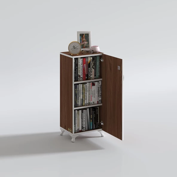 Kenzlife mutfak dolabı zehra 088*050*032 cvz kilitli ayaklı banyo evrak ofis kitaplık ayakkabılık kiler - Resim 2