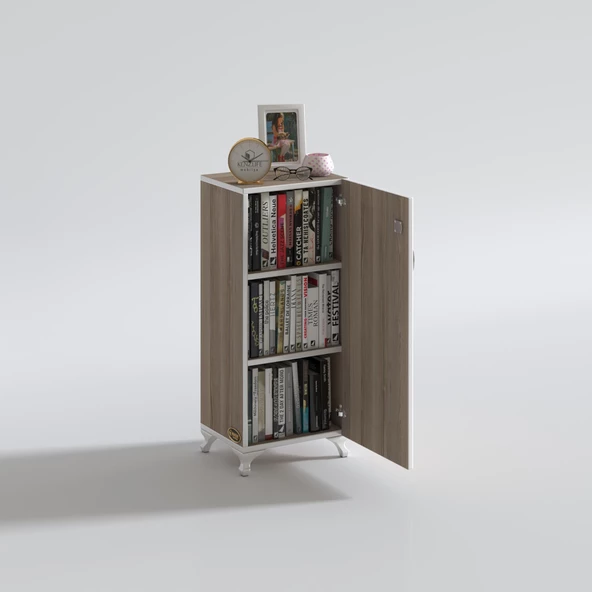 Kenzlife mutfak dolabı zehra 088*050*032 crd kilitli ayaklı banyo evrak ofis kitaplık ayakkabılık kiler - Resim 3