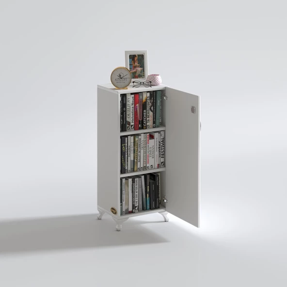 Kenzlife mutfak dolabı zehra 108*030*032 byz kilitli ayaklı banyo evrak ofis kitaplık ayakkabılık kiler - 3