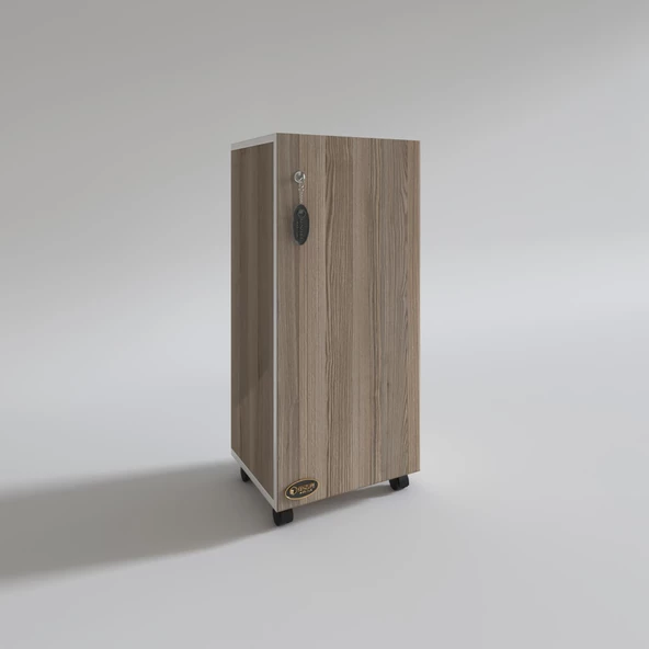 Kenzlife mutfak dolabı zehra 108*030*032 crd kilitli tekerlekli banyo evrak ofis kitaplık ayakkabılık kiler - Resim 4