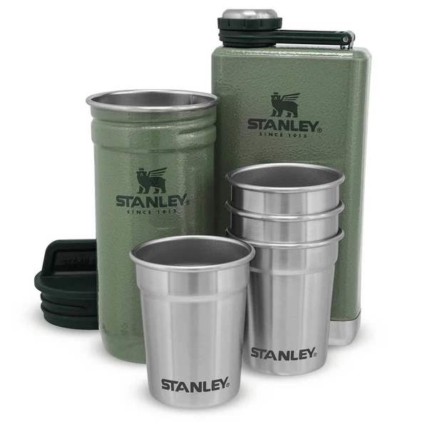 Stanley Adventure Çelik Shot Bardak ve Matara Seti Yeşil - 1