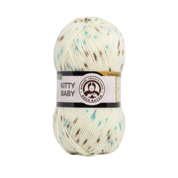 Ören Bayan Kitty Baby El Örgü İpi - 1 Adet - ( Renk Kodu : 377 ) ürün görseli 1