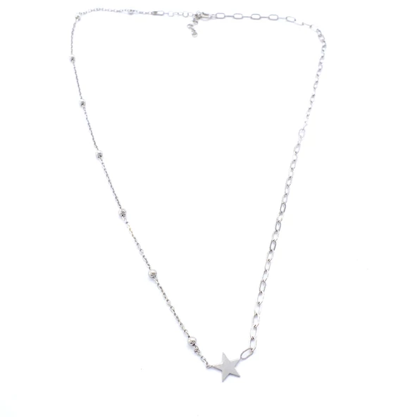 Gümüş Kolye Kadın Dorikalı Yıldızlı -  GK-271 - Resim 3