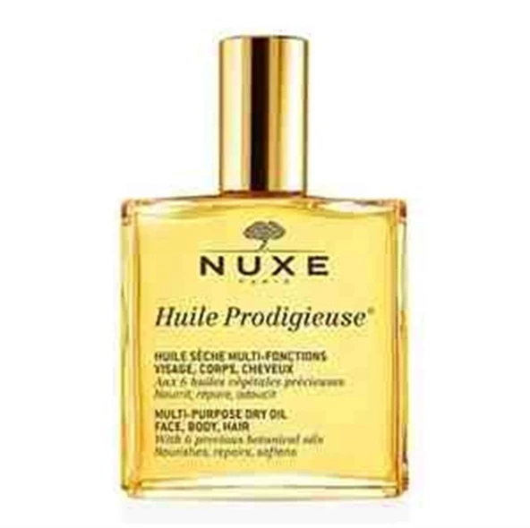 Nuxe Huile Prodigieuse - Çok Amaçlı Kuru Yağ (Yüz, Vücut, Saçlar) 50 Ml