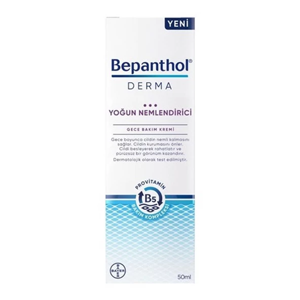 Bepanthol Derma Yoğun Nemlendirici Gece Bakım Kremi 50ml