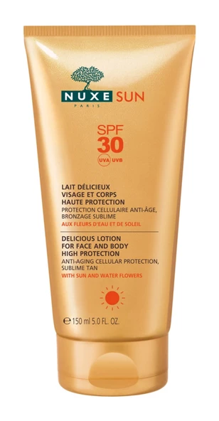 Nuxe Lait Delicieux Spf 30 - Güneş Koruyucu Yüz Ve Vücut Sütü Spf 30 150 Ml