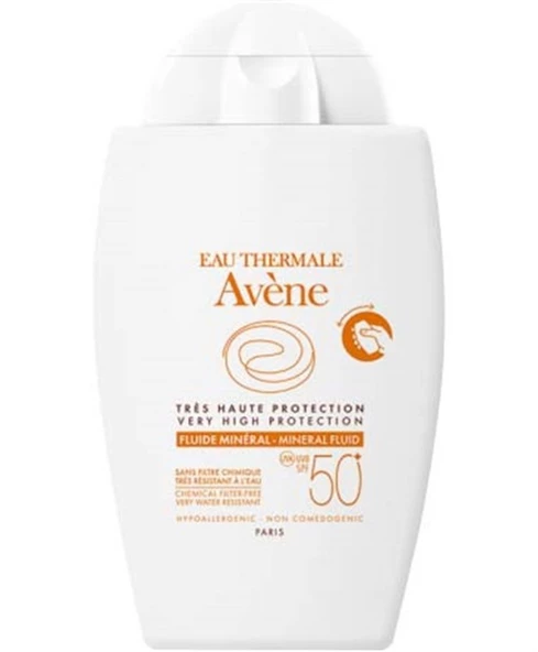 Avene Fluide Mineral Teintee Spf 50+ 40 Ml Aşırı Hassas Ciltler İçin Yüksek Korumalı Renkli Güneş Kr