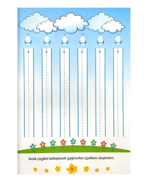 3 Yaş İlk Adımda Çizgilerle Öğreniyorum Kitabı Meşe Yayınları - Resim 4