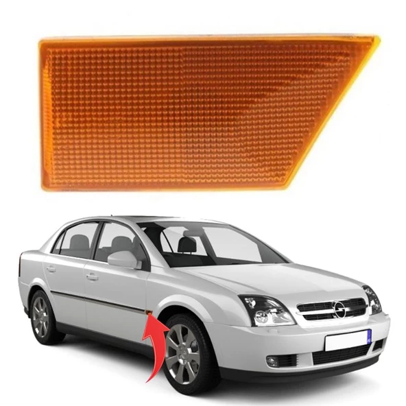 Opel Vectra C Çamurluk Sinyali Sağ Sarı ürün görseli