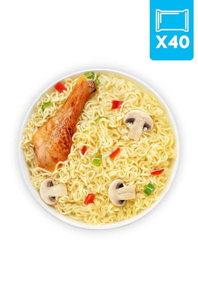 İndomie Indomie 40'lı Tavuk Aromalı Hazır Noodle Paket - 3