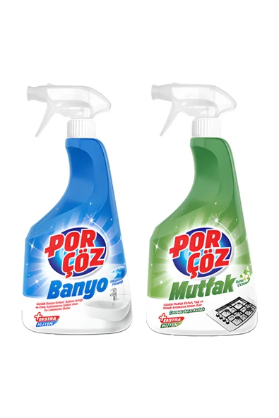 Porçöz Banyo+mutfak Sprey 2x750 Ml ürün görseli