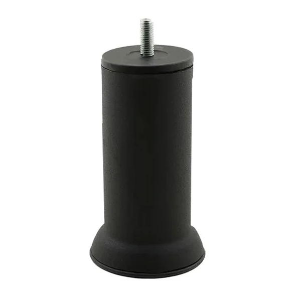 4 Adet Metal Destek Ayağı 12 Cm Siyah Mobilya Kanepe Baza Koltuk Ayakları Metrik 8 Civatalı İnce Diş - Resim 5