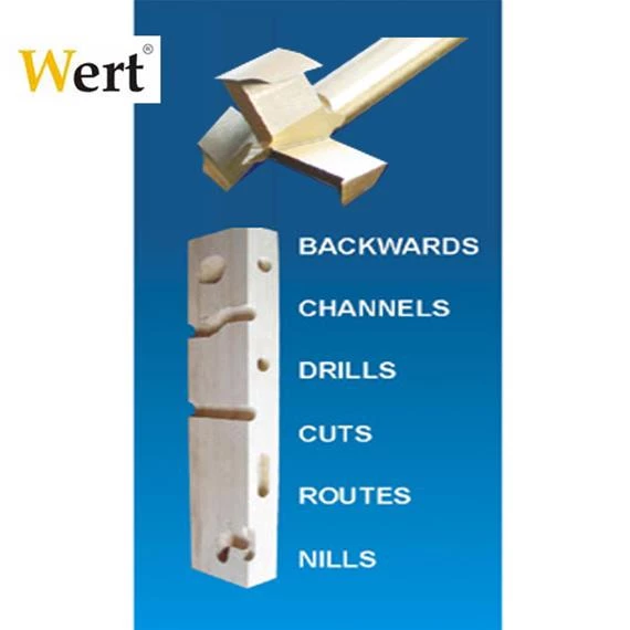 WERT 2523 Tas Menteşe Çok Açılı Freze Matkap Seti 4 Parça - Resim 3