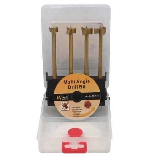 WERT 2523 Tas Menteşe Çok Açılı Freze Matkap Seti 4 Parça - Resim 2