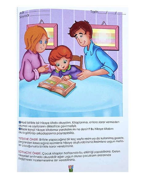 5 Yaş Sevgili Ailem Hadi Bana Katılın Okul Öncesi Kitap Şiir Çocuk - 4