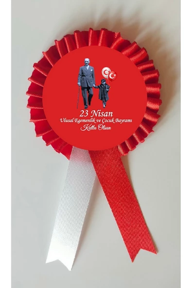 yıldızkurdelaankara 23 nisan kokart rozet  10 adet ürün görseli