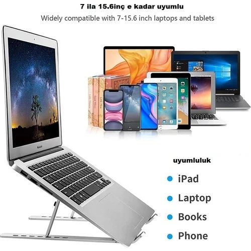 Alfalink AL-10 Alüminyum Ayarlı  Notebook Yükseltici Stand - 2
