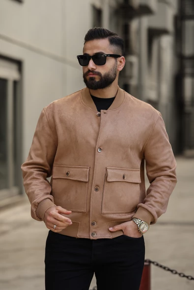 ERKEK BAHARLIK PİLOT SÜET CEKET - 9