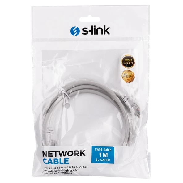 S-link SL-CAT601 1m CAT6 Kablo - 3