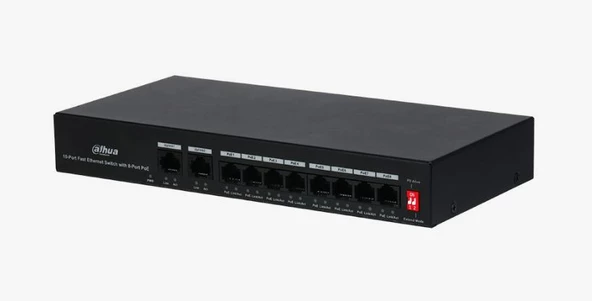 DAHUA PFS3010-8ET-65 8PORT 8XFE-2XFE 65W POE SWİTCH - 5