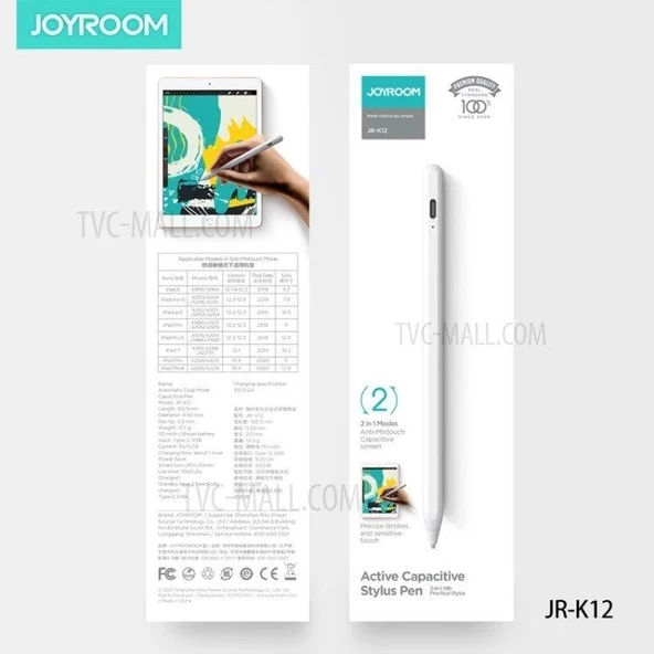 Joyroom İos & Android Dokunmatik Ekranlı Cihazlar İçin Otomatik Çift Modlu Kapasitif Kalem - 2