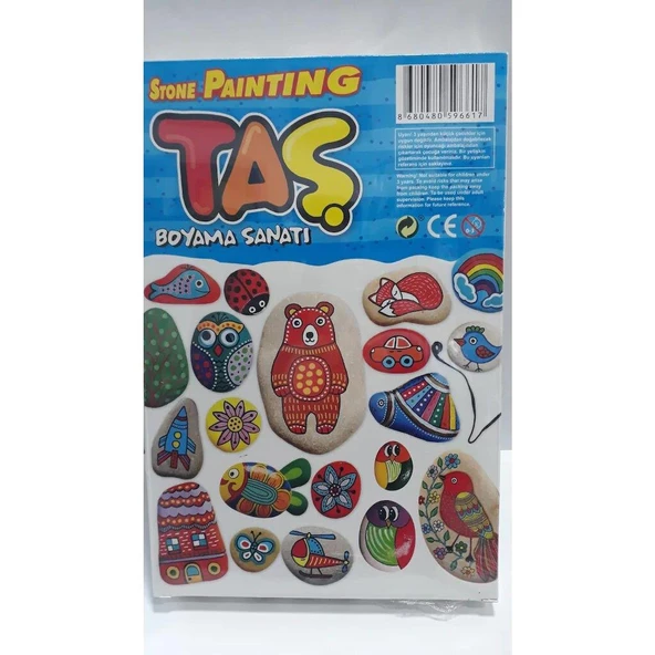 Taş Boyama Sanatı 6 Renk Akrilik Boya Set - 2