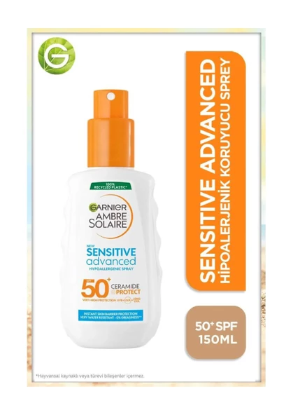 Garnier Garnier Sensitive Advanced Spray For Hassas Ciltler Spf50 Garnier (150ML)