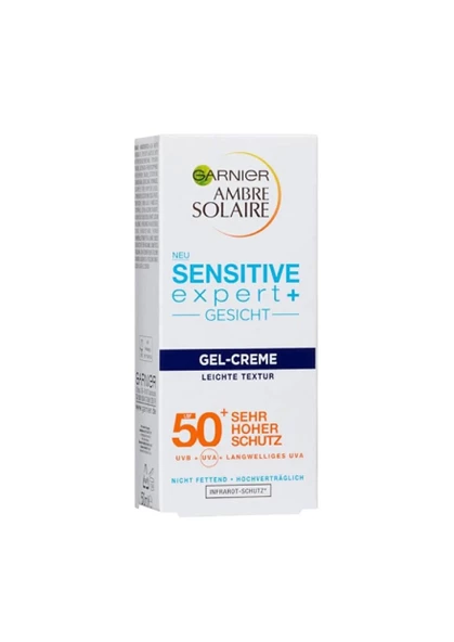 Garnier Ambre Solaıre Sensitive Expert Yüz Jel spf 50+ Güneş Kremi 50ml