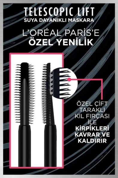 Loreal Paris Telescopic Lift Suya Dayanıklı Maskara