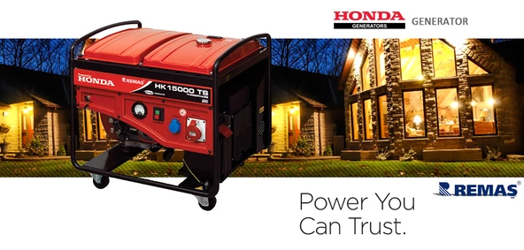 Honda HK 15000 TS Otomatik 15 kVA Trifaze Benzinli Jeneratör - 3