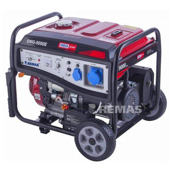 Omega Omg 9000 E Marşlı 9 Kva Monofaze Benzinli Jeneratör