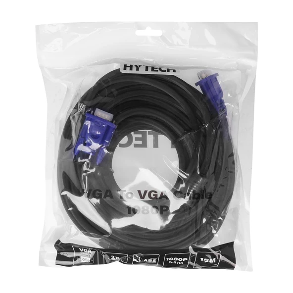 Hytech HT-VGA15 VGA M/M 15m Görüntü Aktarma Kablosu - 3