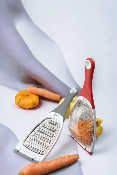 Pratik Uzun Saplı Çift Yönlü Hazneli Rende Sarımsak ,zencefil ,meyve Ve Sebze Öğütücü Rende Royaleks-RT311 - 2