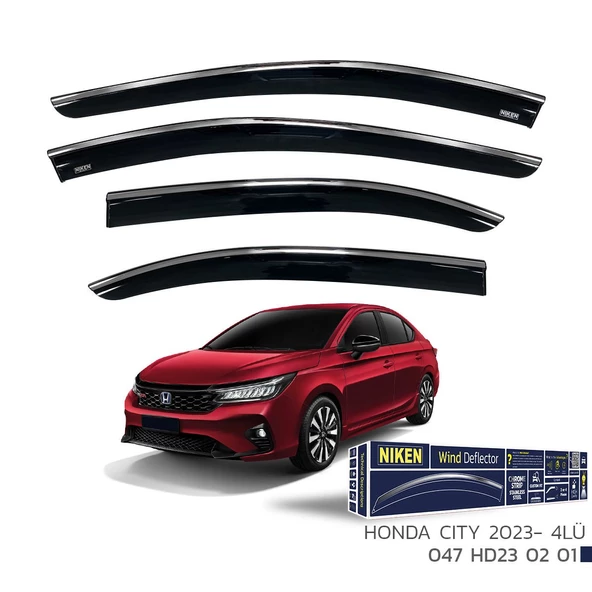 Honda City Kromlu Cam Rüzgarlığı Niken 2023+ uyumlu