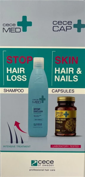 CeceMed Stop Hair Loss Saç Dökülme Karşıtı Set Şampuan+Saç Kremi