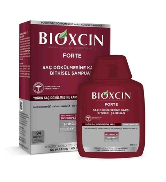 Bioxcin Forte Yoğun Saç Dökülmesine Karşı 8 Kat Daha Etkili Şampuan 300 Ml