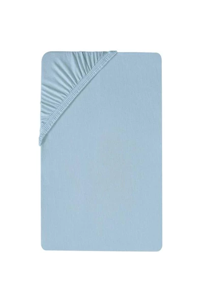 120 x 200 x 30 Cm Düz Pamuklu Tek Kişilik Lastikli Fitted Penye Çarşaf - 6