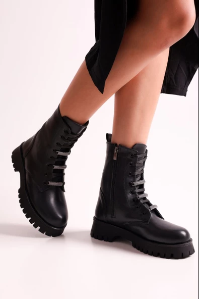 SOLMAZ BOWEN SİYAH RENK KADIN POSTAL - Resim 2